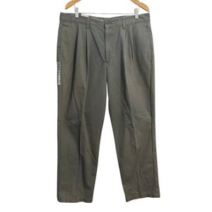 Vintage NWT Dockers Khakis Mens 38x32 Olive Green Cotton Straight Leg Pants